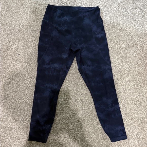 Active Life Pants - Active Life Navy Tie-Dye Ankle Pants